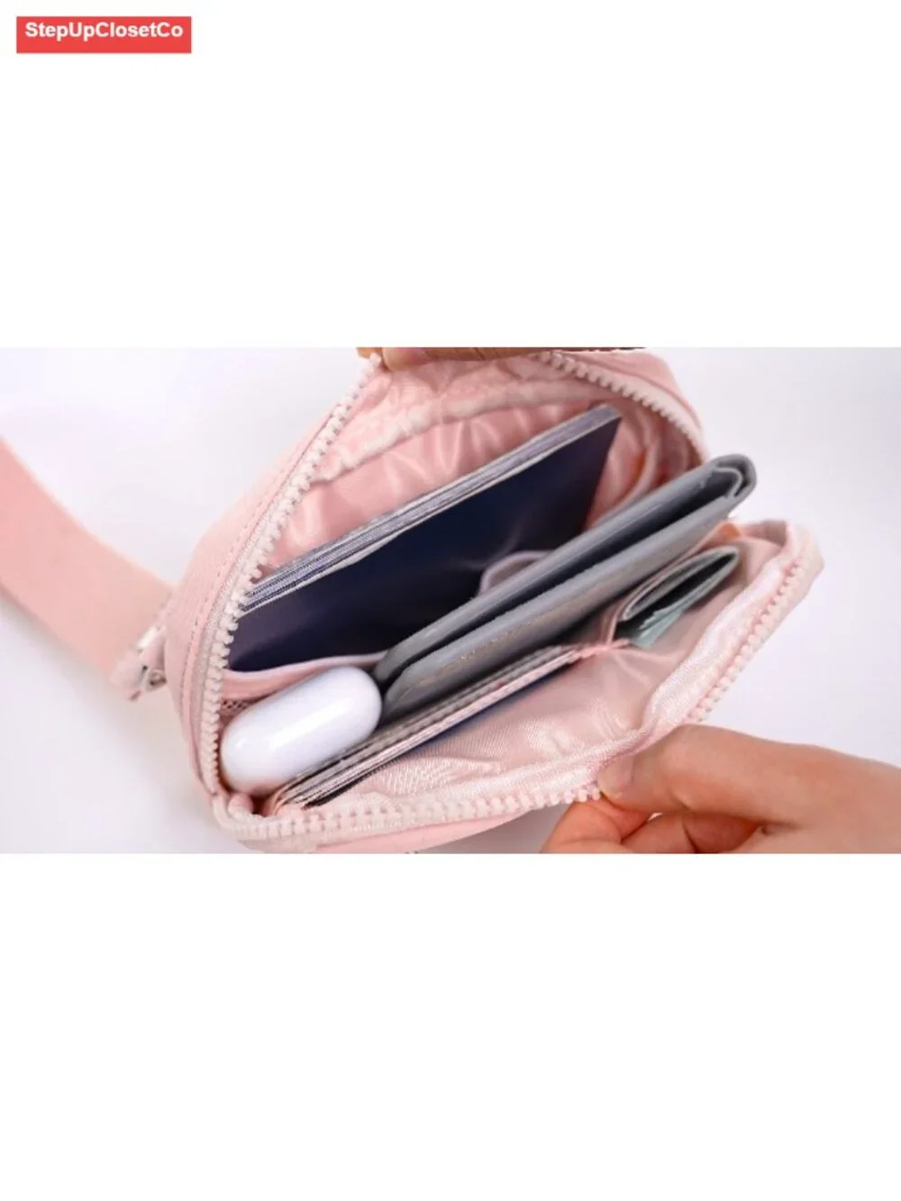 RFID Blocking Quilted Nylon Wristlet Wallet for Women, Compact Phone Wallet